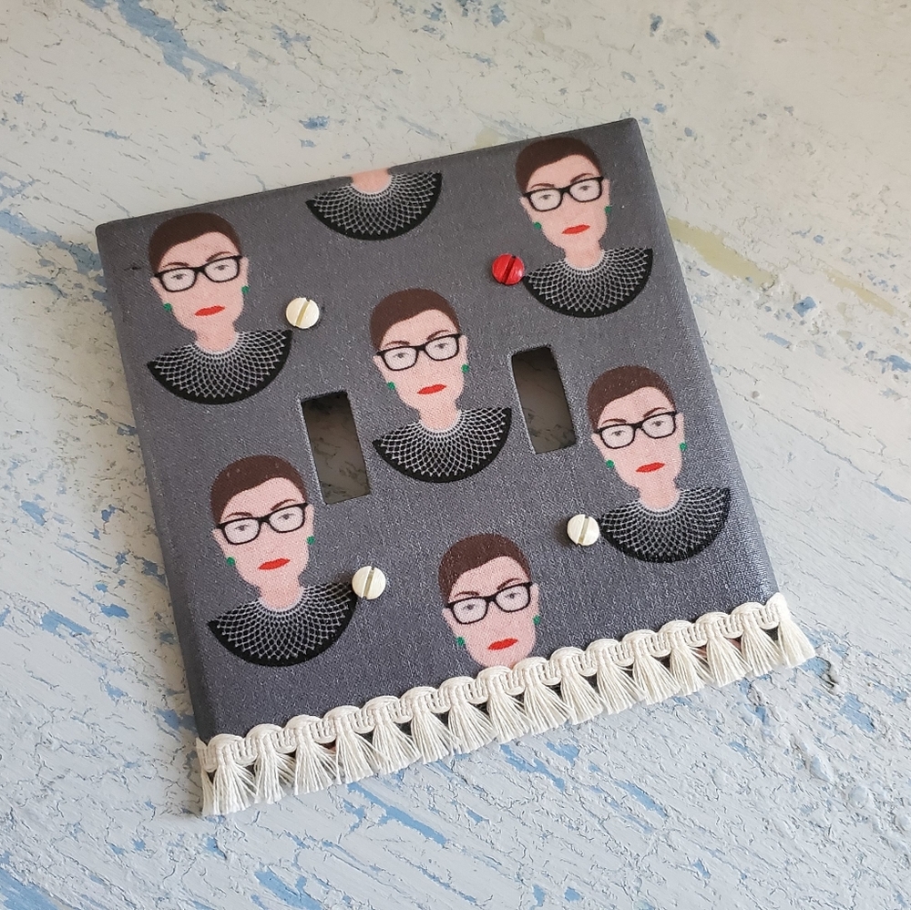 Ruth Bader Ginsburg Suffragette Trim Switch Plate